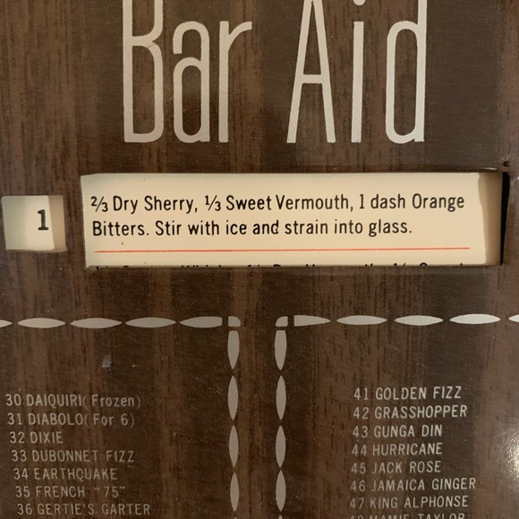 Vintage drink recipe rolodex - Picture 2 of 4